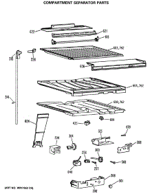 07 - Compartment Separator Parts parts for Ge Refrigerator TBX22PCSNLWW from AppliancePartsPros.com