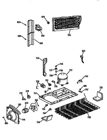 Unit Assembly parts for Ge Refrigerator TBX25PCSLLA from AppliancePartsPros.com