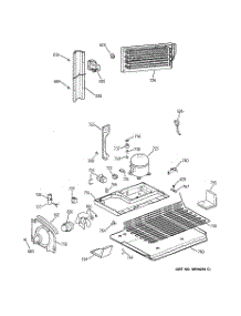 06 - Unit Parts parts for Ge Refrigerator TBH19PAXBRWW from AppliancePartsPros.com