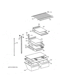 04 - Shelf Parts parts for Ge Refrigerator TBX18CIXCRAA from AppliancePartsPros.com