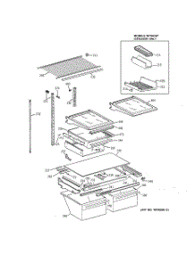04 - Shelf Parts parts for Ge Refrigerator TBX21ZIXERAA from AppliancePartsPros.com