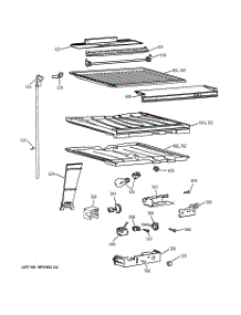 05 - Compartment Separator Parts parts for Ge Refrigerator TBX19PASNRAA from AppliancePartsPros.com