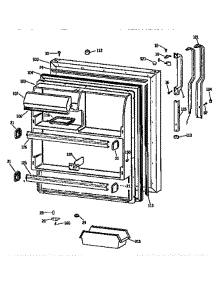Fresh Food Door parts for Ge Refrigerator TBX18JISJRWH from AppliancePartsPros.com