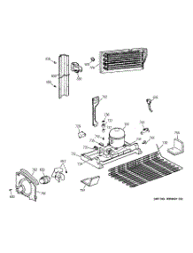 06 - Unit Parts parts for Ge Refrigerator TBE25PATHRWW from AppliancePartsPros.com