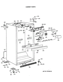 03 - Cabinet Parts parts for Ge Refrigerator TBX19PATMRBB from AppliancePartsPros.com