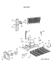 06 - Unit Parts parts for Ge Refrigerator TBX19PATMRBB from AppliancePartsPros.com