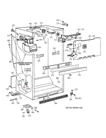 03 - Cabinet Parts parts for Ge Refrigerator TBX19DIYKRWW from AppliancePartsPros.com