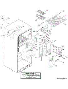 02 - Freezer Section parts for Ge Refrigerator GTH18KBMARCC from AppliancePartsPros.com