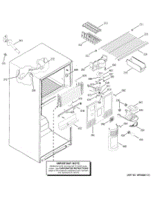 02 - Freezer Section parts for Ge Refrigerator ETS19XBMARBB from AppliancePartsPros.com