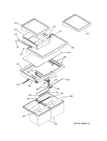 06 - Fresh Food Shelves parts for Ge Refrigerator STS22ICMARWW from AppliancePartsPros.com