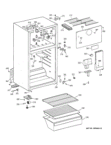 02 - Cabinet parts for Ge Refrigerator STS15ABMBRWW from AppliancePartsPros.com