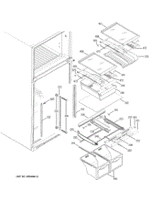 04 - Fresh Food Shelves parts for Ge Refrigerator ETS19XBMARCC from AppliancePartsPros.com