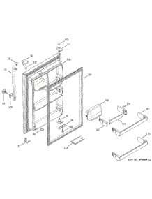 02 - Fresh Food Door parts for Ge Refrigerator STS18ICMARWW from AppliancePartsPros.com