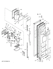 04 - Freezer Door parts for Ge Refrigerator GSA22KEMCFWW from AppliancePartsPros.com