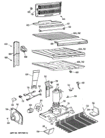03 - Section3 parts for Ge Refrigerator TBX21ZPARAD from AppliancePartsPros.com