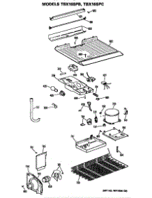 Unit parts for Ge Refrigerator TBX16SPCLAD from AppliancePartsPros.com