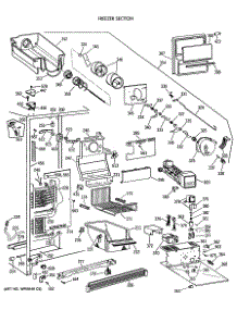 03 - Freezer Section parts for Ge Refrigerator TFT22PRXAAA from AppliancePartsPros.com