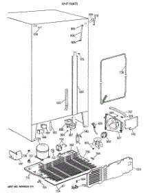 04 - Unit Parts parts for Ge Refrigerator MSG22GRXAWW from AppliancePartsPros.com
