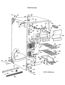 02 - Freezer Section parts for Ge Refrigerator TFT20JAXAWW from AppliancePartsPros.com