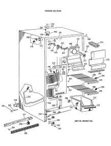 02 - Freezer Section parts for Ge Refrigerator TFK22JAXAAA from AppliancePartsPros.com