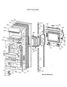 02 - Fresh Food Door parts for Ge Refrigerator MSK27DHXAWH from AppliancePartsPros.com