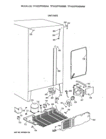 06 - Unit Parts parts for Ge Refrigerator TFH22PRXBBB from AppliancePartsPros.com