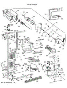 02 - Freezer Section parts for Ge Refrigerator MSG24GRXAWW from AppliancePartsPros.com