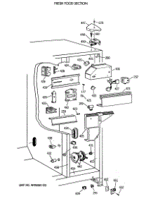 03 - Fresh Food Section parts for Ge Refrigerator TFT24PAXAWW from AppliancePartsPros.com