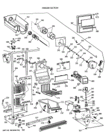03 - Freezer Section parts for Ge Refrigerator TFK22PRXAAA from AppliancePartsPros.com