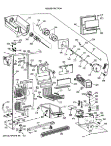 03 - Freezer Section parts for Ge Refrigerator TFK24PRXAAA from AppliancePartsPros.com