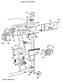 04 - Fresh Food Section parts for Ge Refrigerator TFK27PFXABB from AppliancePartsPros.com