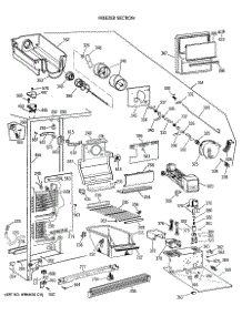 03 - Freezer Section parts for Ge Refrigerator MSG27DHXAWW from AppliancePartsPros.com