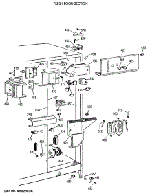 04 - Fresh Food Section parts for Ge Refrigerator MSG27DHXAWW from AppliancePartsPros.com