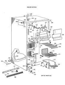 02 - Freezer Section parts for Ge Refrigerator TFT24PAXAAA from AppliancePartsPros.com