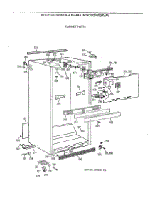 03 - Cabinet Parts parts for Ge Refrigerator MTK18GAXERAA from AppliancePartsPros.com