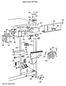 04 - Fresh Food Section parts for Ge Refrigerator TFK24PRXAWW from AppliancePartsPros.com