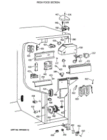 04 - Fresh Food Section parts for Ge Refrigerator TFT27PRXAAA from AppliancePartsPros.com