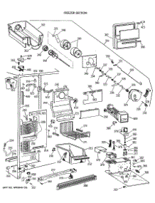 03 - Freezer Section parts for Ge Refrigerator TFT27PFXAWW from AppliancePartsPros.com