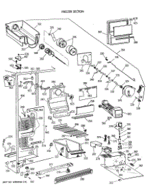 03 - Freezer Section parts for Ge Refrigerator TFK24ZFXAAA from AppliancePartsPros.com