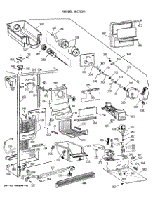 03 - Freezer Section parts for Ge Refrigerator MSK27PFXAWW from AppliancePartsPros.com