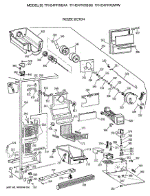 03 - Freezer Section parts for Ge Refrigerator TFH24PRXBWW from AppliancePartsPros.com