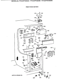 04 - Fresh Food Section parts for Ge Refrigerator TFH24PRXBWW from AppliancePartsPros.com