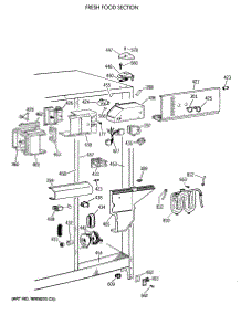 04 - Fresh Food Section parts for Ge Refrigerator MSK27DHXAAD from AppliancePartsPros.com