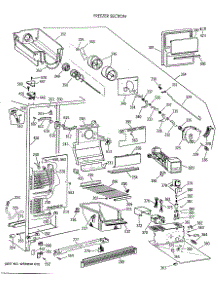 03 - Freezer Section parts for Ge Refrigerator TFK27ZFXAAA from AppliancePartsPros.com