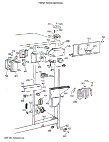 04 - Fresh Food Section parts for Ge Refrigerator TFK27ZFXAAA from AppliancePartsPros.com