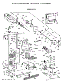 03 - Freezer Section parts for Ge Refrigerator TFH22PRXBAA from AppliancePartsPros.com