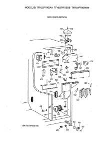 04 - Fresh Food Section parts for Ge Refrigerator TFH22PRXBAA from AppliancePartsPros.com