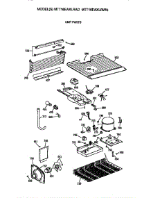 Unit parts for Ge Refrigerator MTT16EAXLRWH from AppliancePartsPros.com
