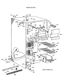 02 - Freezer Section parts for Ge Refrigerator TFT20SAXAAA from AppliancePartsPros.com