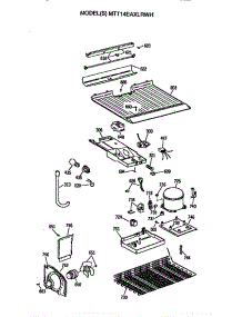 Unit parts for Ge Refrigerator MTT14EAXLRWH from AppliancePartsPros.com